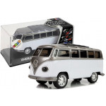 Autobus na naťahovanie so svetlom a zvukom - biely